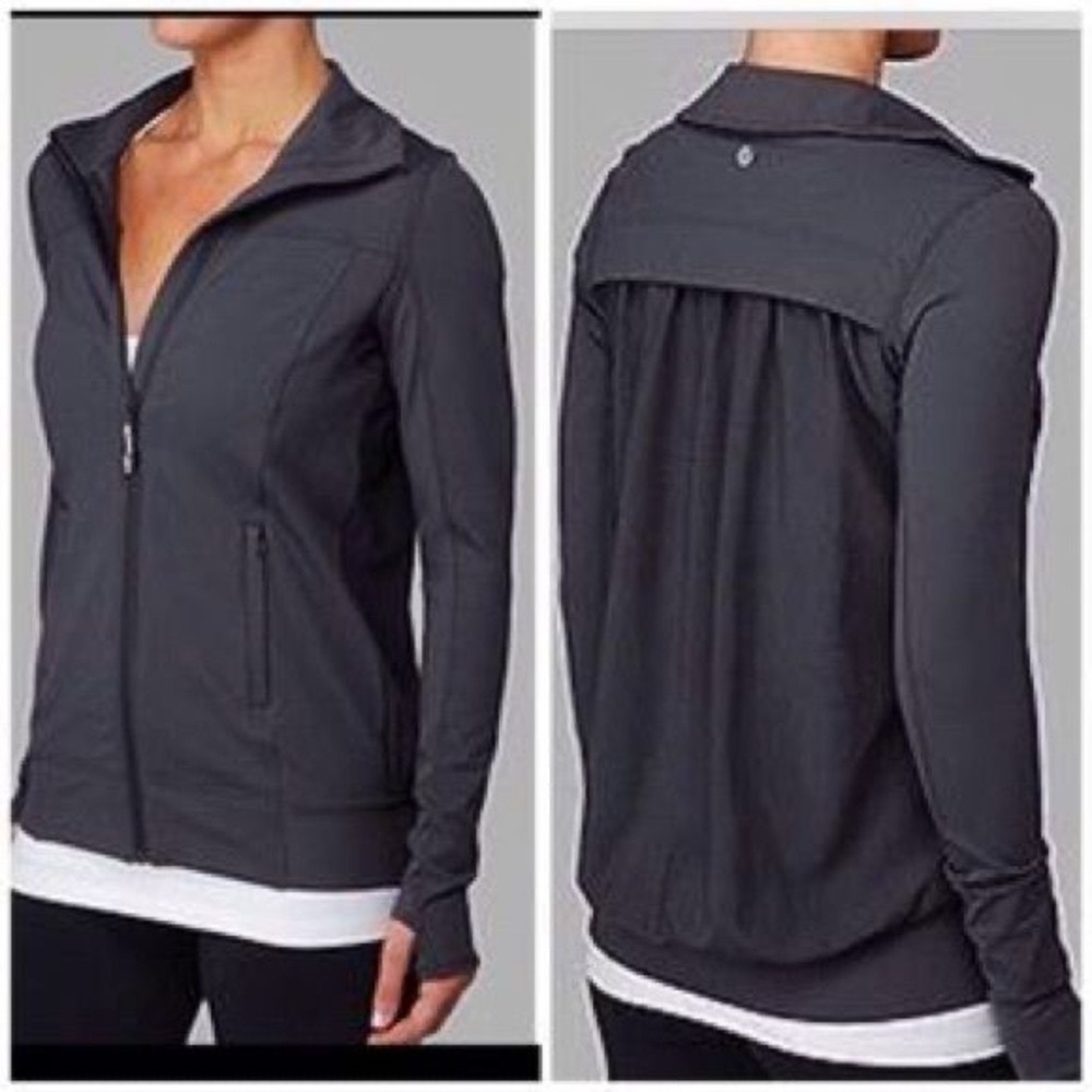 RARE LULULEMON TADASANA MESH BACK Jacket, size 6